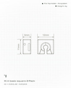 iN A basic square 2-Pack