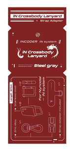 iN Crossbody Lanyard + Strap Adapter [Dragon blood]