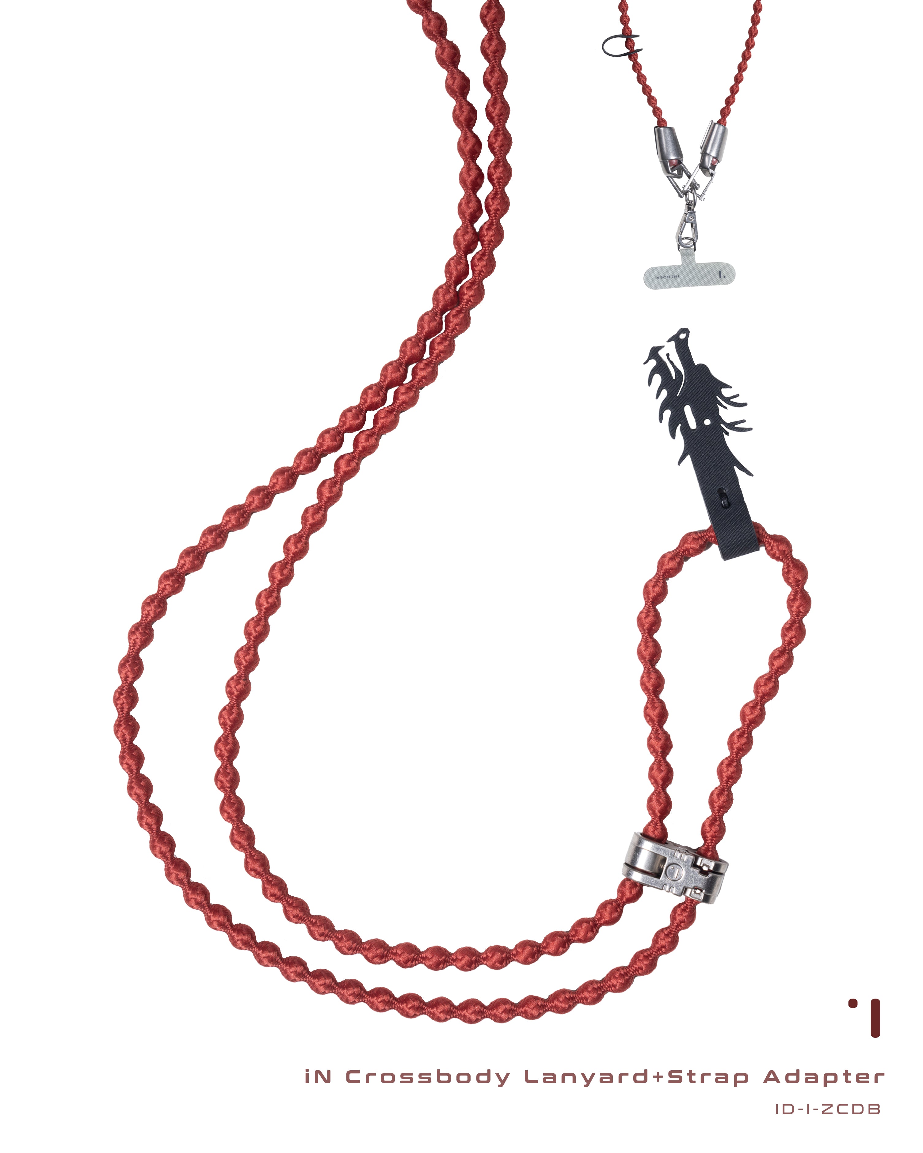 iN Crossbody Lanyard + Strap Adapter [Dragon blood]