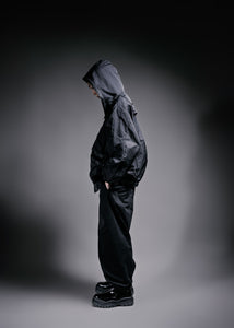 Four-eye carbon peached Pants