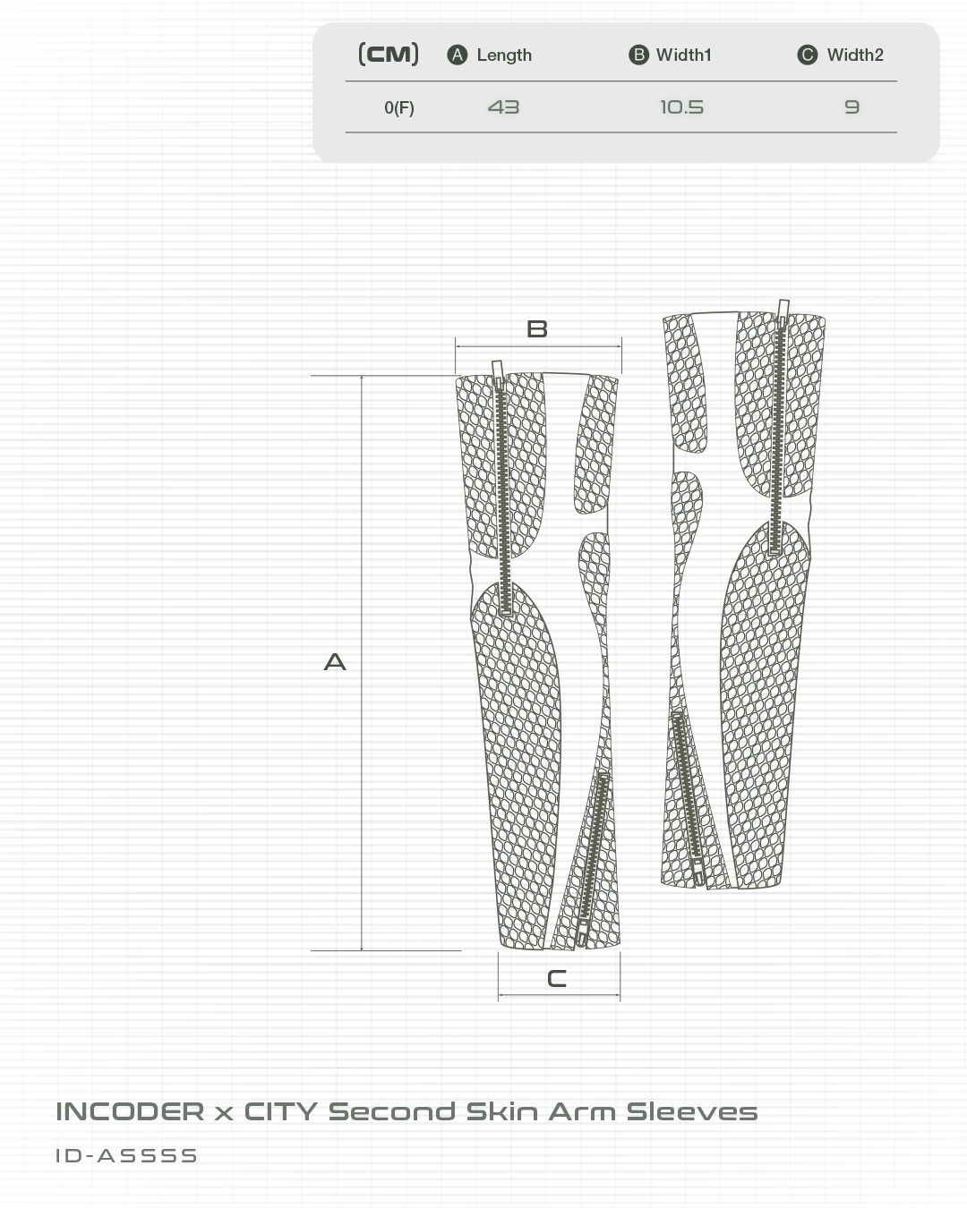 INCODER × CITY Second Skin Arm Sleeves