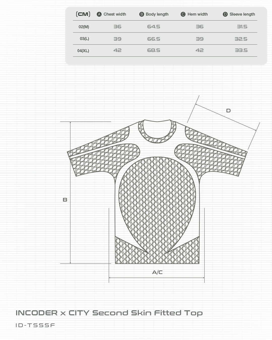 INCODER x CITY Second Skin Fitted Top