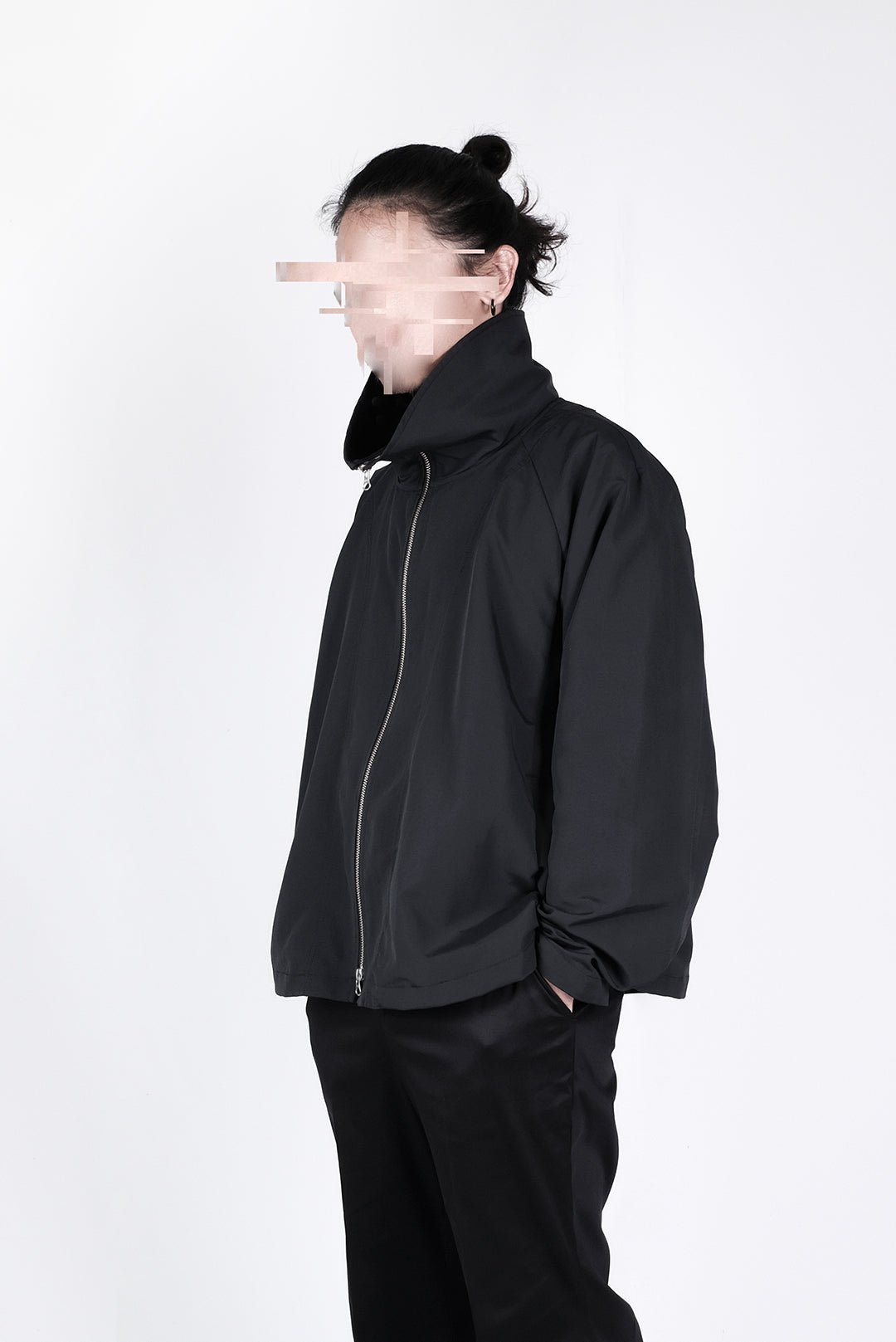 High collar A line jacket