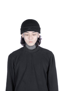 EYES rib-knit hat