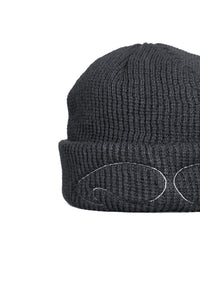 EYES rib-knit hat